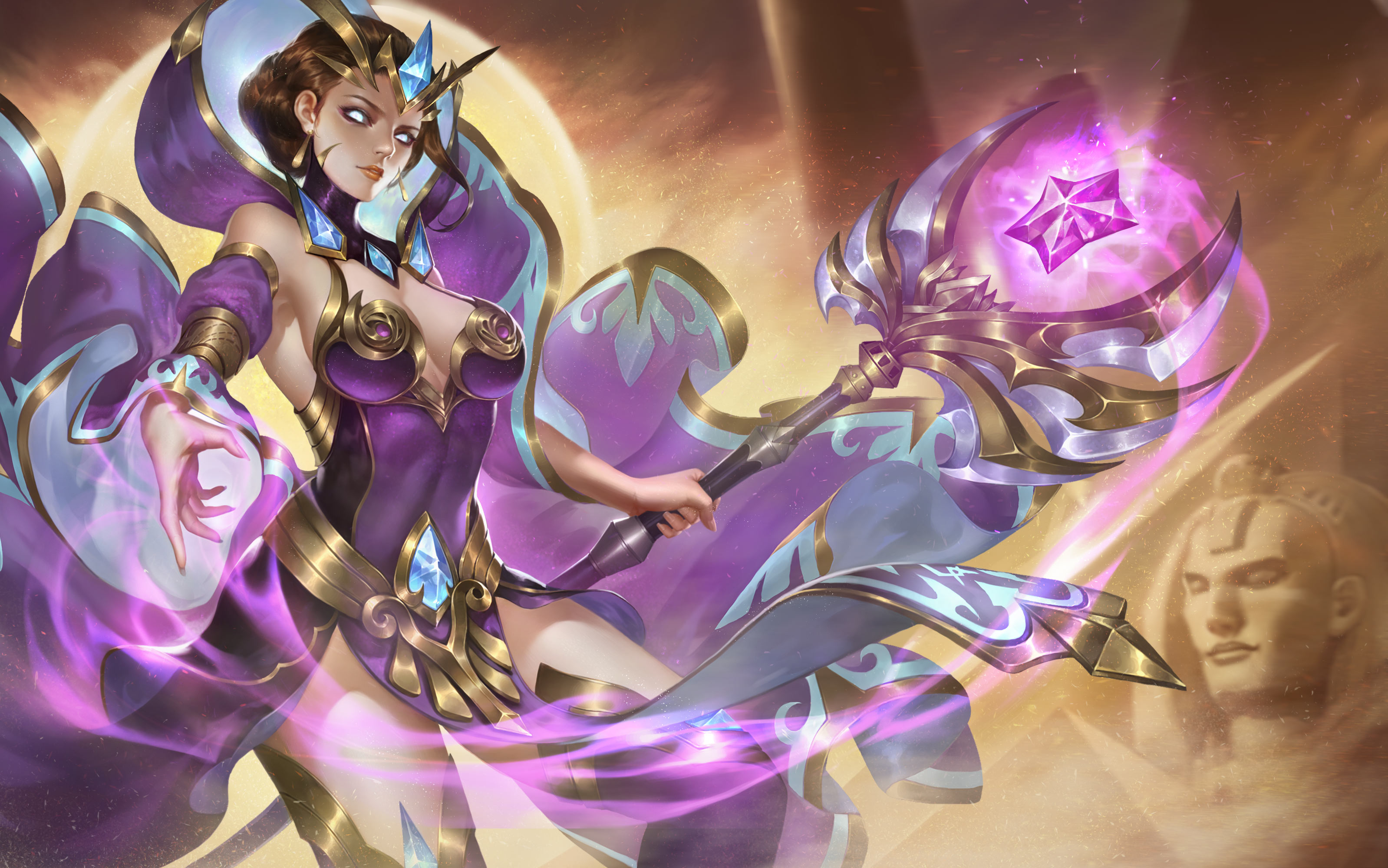 们参加泳池派对~     8月签到皮肤公布,埃及艳后限定皮肤·尼罗河仙后